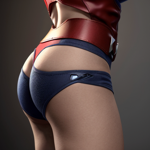 Captain America wearing thong