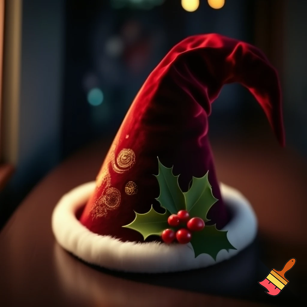 Christmas wizard hat