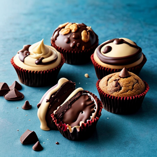 four thick baking chocolate pieces