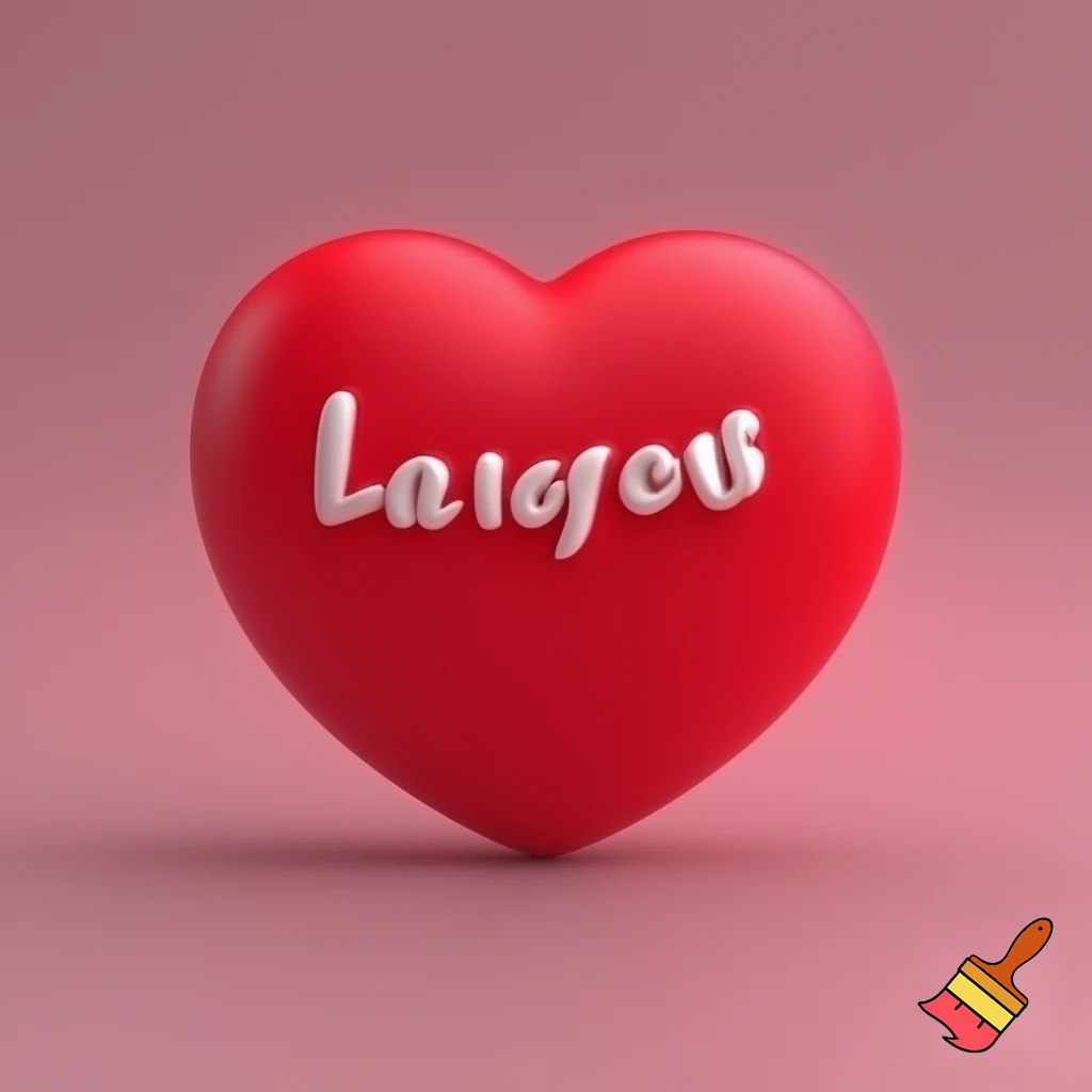 I need a red love heart with this sentence written across the middle: •	Smile at someone new
The sentence should be easy to read and take up most of the heart
