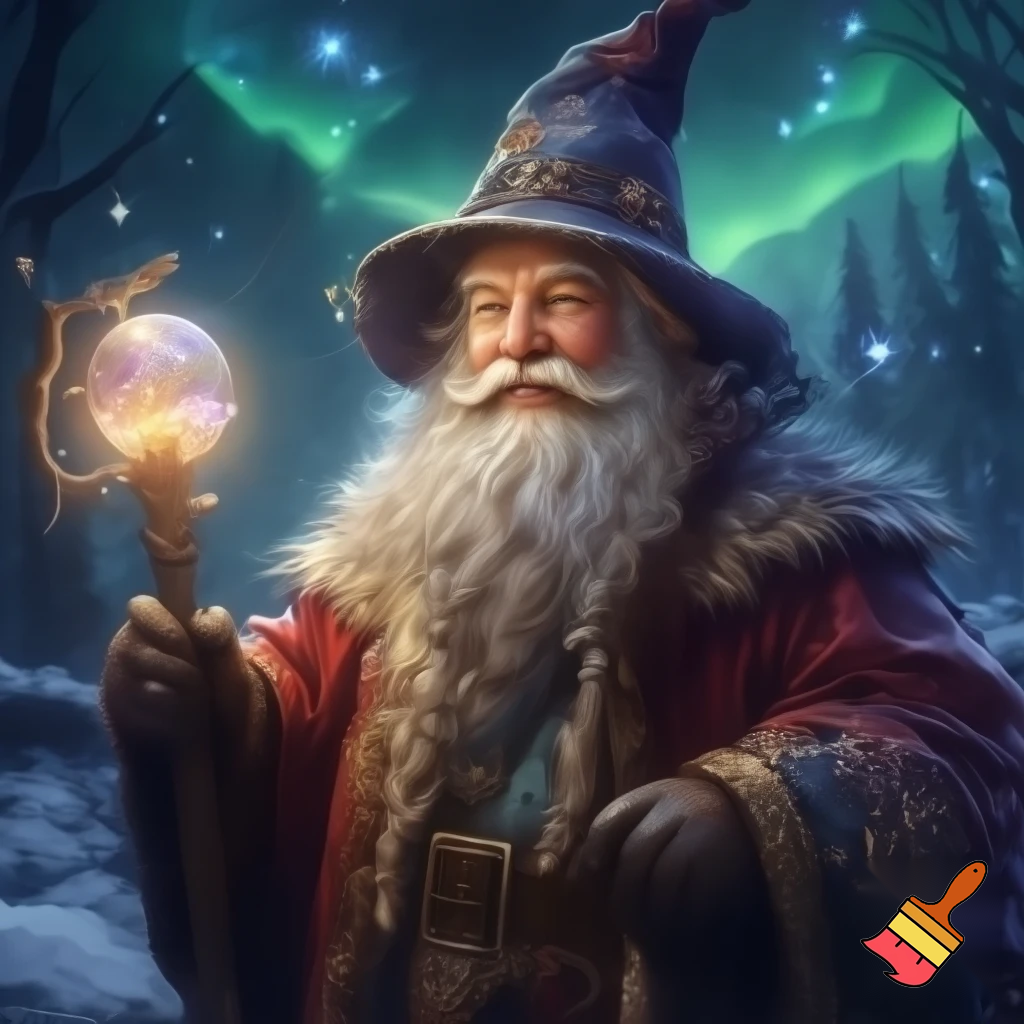 Santa Claus wizard hat