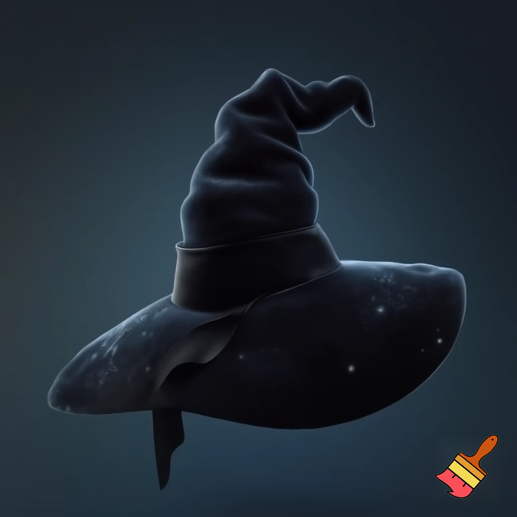 Velvet witches hat, witches hat, dark velvet witches hat and black glitter a fabric and velvet