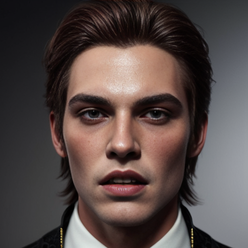 Vampire Prince with Brown Hair 