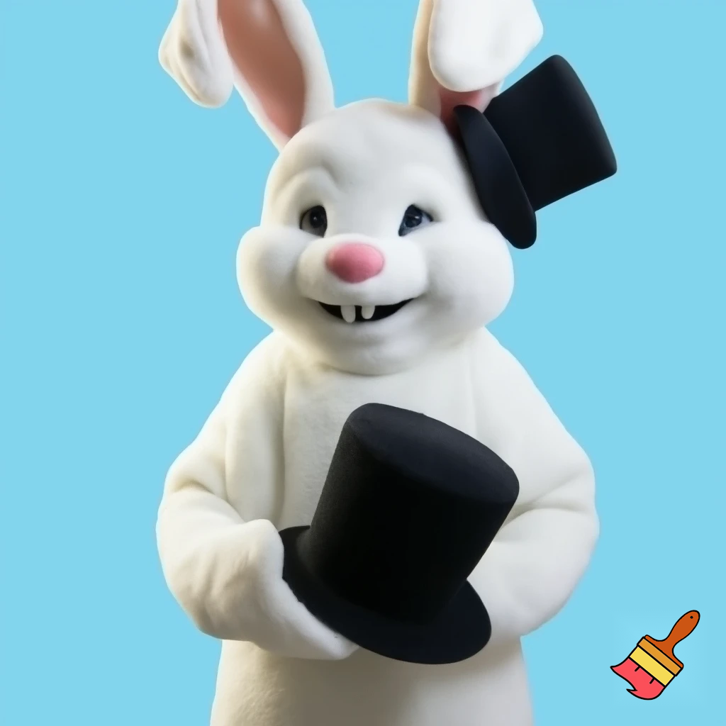 Easter bunny mascot costume top hat special top hat