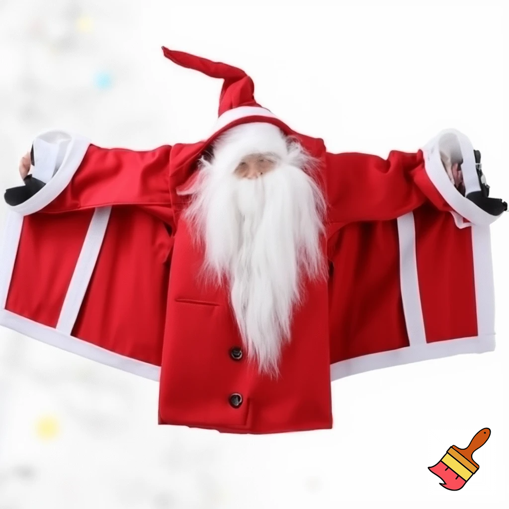 A wizard jacket Christmas jacket Santa Claus wizard Christmas shoes Christmas wizard hat