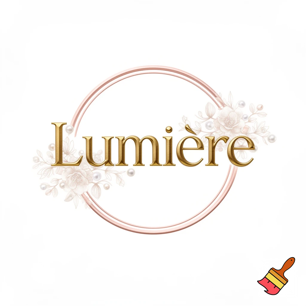 Logo for a perfume brand called Lumiére 