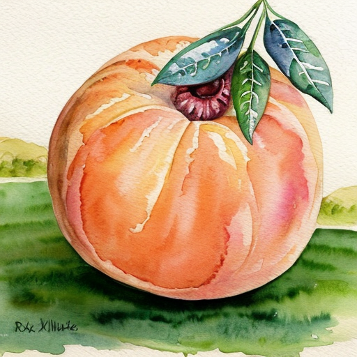 Giant peach rolling down hill 