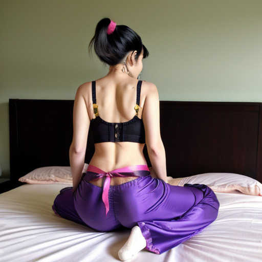 90's disney's 2d aladdin style comic black background and panels of Panel 1 then a fleet of the black haired ponytail women with blue skin,blue harem pants red bra and red sash and red curved slippers are marching around the bed. 
Panel 2 sitting on the bed is a curvy figure black haired ponytail woman with yellow skin,yellow harem pants purple bra and purple sash and purple curved slippers of who is shocked to see the marching black haired ponytail women with green skin,green harem pants pink bra and pink sash and pink curved slippers 
panel 3 then the black haired ponytail curvy figure woman with yellow skin,yellow harem pants purple bra and purple sash and purple curved slippers and hides under her covers. 
Panel 4 And before the bed and the black haired ponytail curvy figure woman with green skin,green harem pants pink bra and pink sash and pink curl toe slippers spiral off and disappear into the distance.