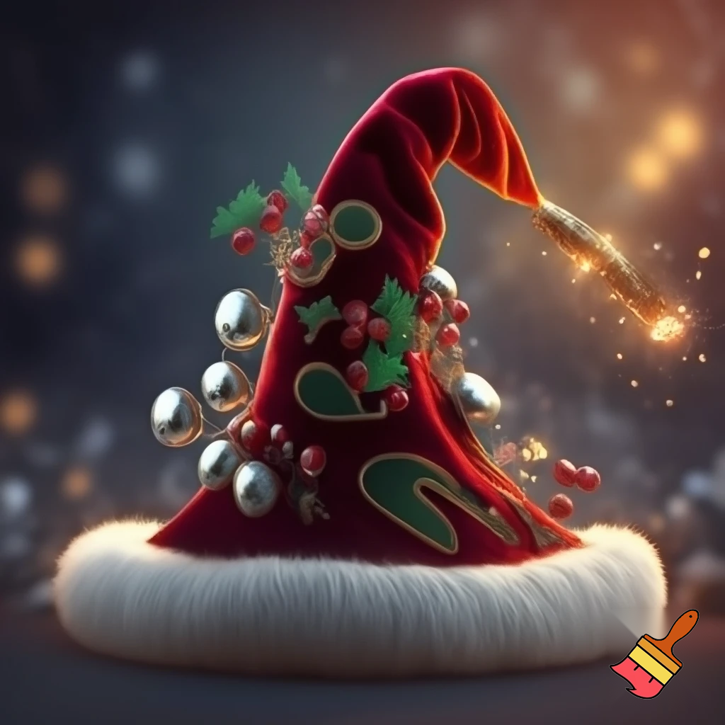 Christmas wizard hat