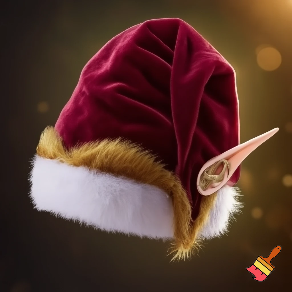 Elf Santa Claus hat velvet Santa Claus elf hat Santa Clau elf hat velvet