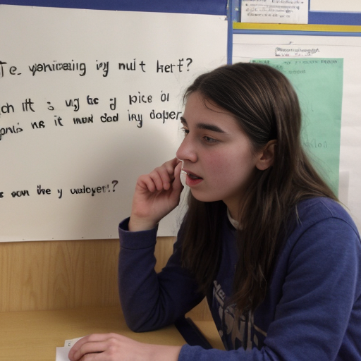 A problem about don´t colaboreate in the English project between two students. A very short dialogue inside bubble speech 