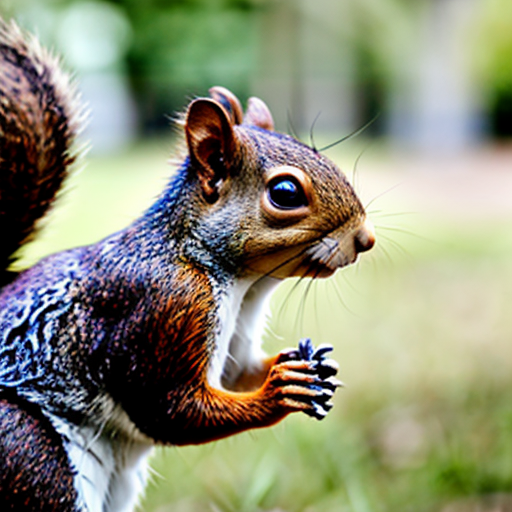 a squirrel say here in a school