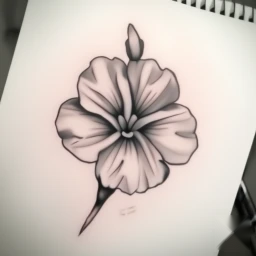 february birth flower tattoo