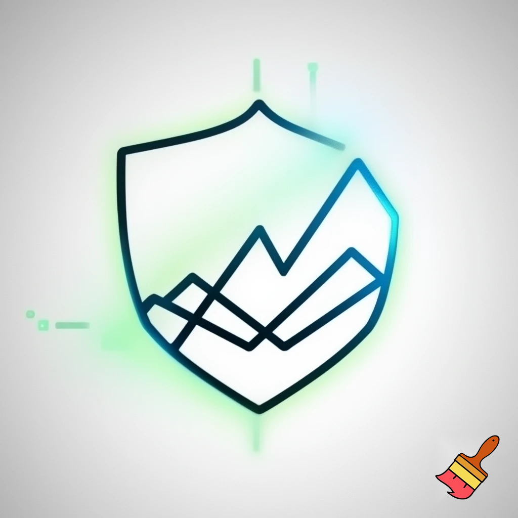 Design a safety culture icon for Shandong Information Software Company, integrating characteristics of the information technology industry and safety culture, reflecting simplicity and abstraction.