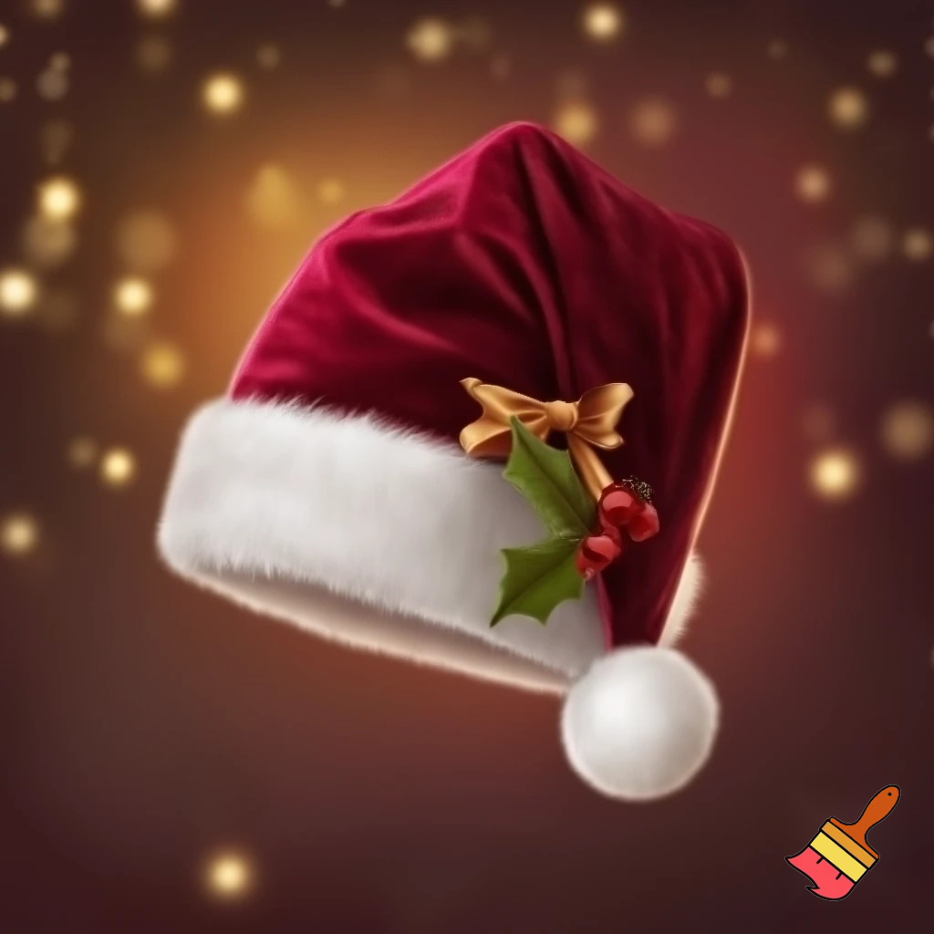 Christmas velvet hat