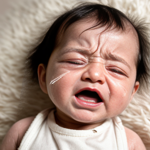 a baby crying

