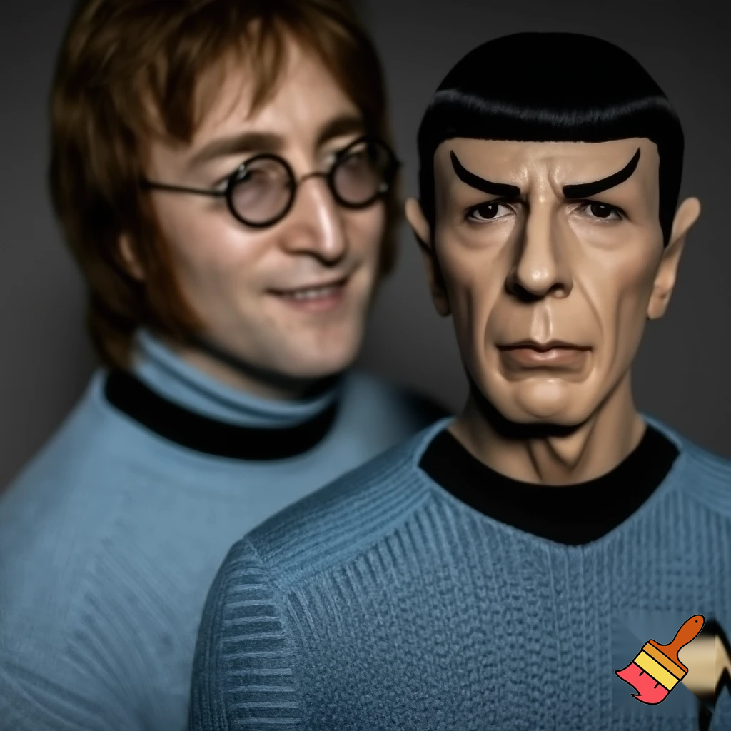John Lennon and spock