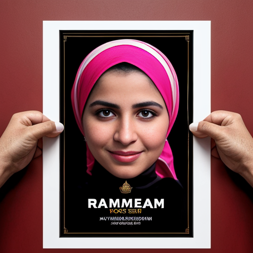 generate a Ramdan Kareem poster based on the details given :Company Name: "RSF TRANSPORTATION" in prominent gold lettering Tagline: "CARGO & MOVERS" RSF Group of Companies logo in the top-left corner Phone: +971544686527 (matching your original image) Email: rsfgroupdxb@gmail.com (as requested) Location: Sharjah, UAE 🇦🇪