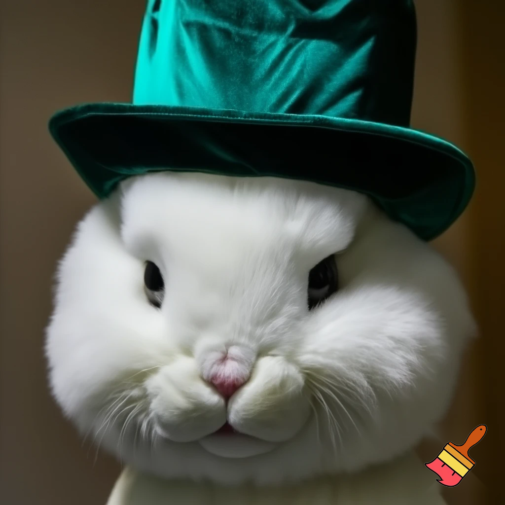 Easter bunny mascot costume top hat special top hat velvet special and delicate one special delicate