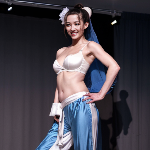 90's disney's 2d aladdin style comic black background and panels of panel 1 brown haired chun li with brown harem pants and blue bra and white sash and white curved slippers with both hand palms place together and hiding the bottom of her mouth with a blue veil wrapped around her arms and shoulders. 
panel 2 she danced with brown harem pants and blue bra and white sash and white curved slippers with blue veil wrapped around her arms and shouldersand raising legs and bounced up and down her belly and shook her hips left and right. 
panel 3 as brown haired chun li with brown harem pants and blue bra and white sash and white curved slippers with blue veil wrapped around her arms and shoulders spreading her arms, happily revealing her face to the viewer and giving a smile as she turns around shook her butt left and right. 
Panel 4 as brown haired chun li with brown harem pants and blue bra and white sash and white curved slippers with blue veil wrapped around her arms and shoulders started to fading away , except her belly, which is bouncing around. 
Panel 5 then the ball transforms into the fading in belly of black haired juri han with cone shaped hair buns barefoot with white harem pants and dark purple bra and black sash and with dark purple veil wrapped around her arms and shoulders with her swaying her hips. 
Panel 6 black haired juri han barefoot with cone shaped hair buns with white harem pants and dark purple bra and with dark purple veil wrapped around her arms and shoulders