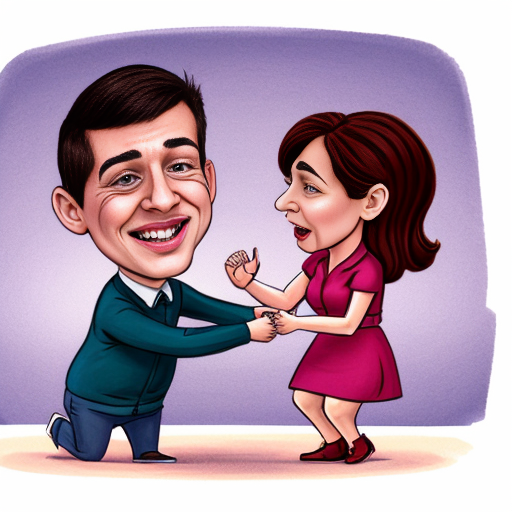 Caricatura animada de mujer luchadora por los derechos de los niños