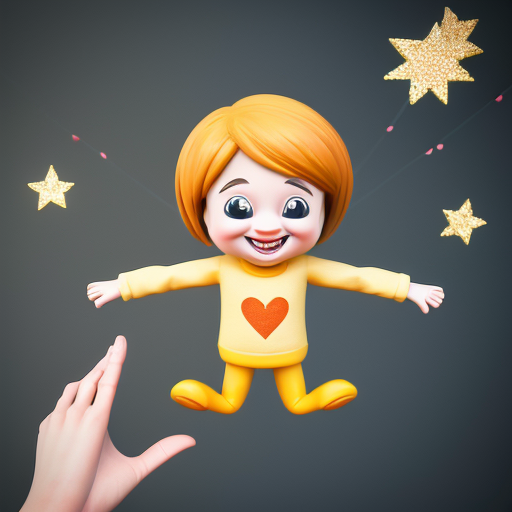 A cheerful smiling question mark character, cartoon style, big expressive eyes, friendly and curious expression, bright yellow color, playful pose, waving hand, colorful whimsical background with floating stars and sparkles, joyful atmosphere, 3d render style, high detail, cute and inviting.