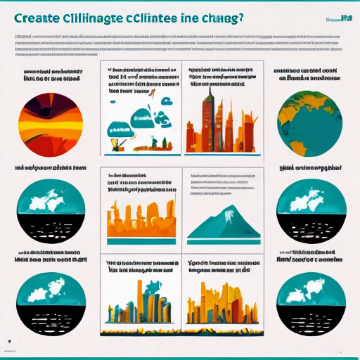 create me a poster for climate change please include images a nice font and facts
