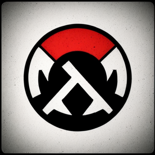 A symol of engineering, airsoft and gaming logo bland no hand just the logo