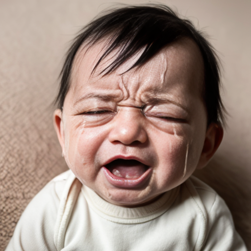 a baby crying

