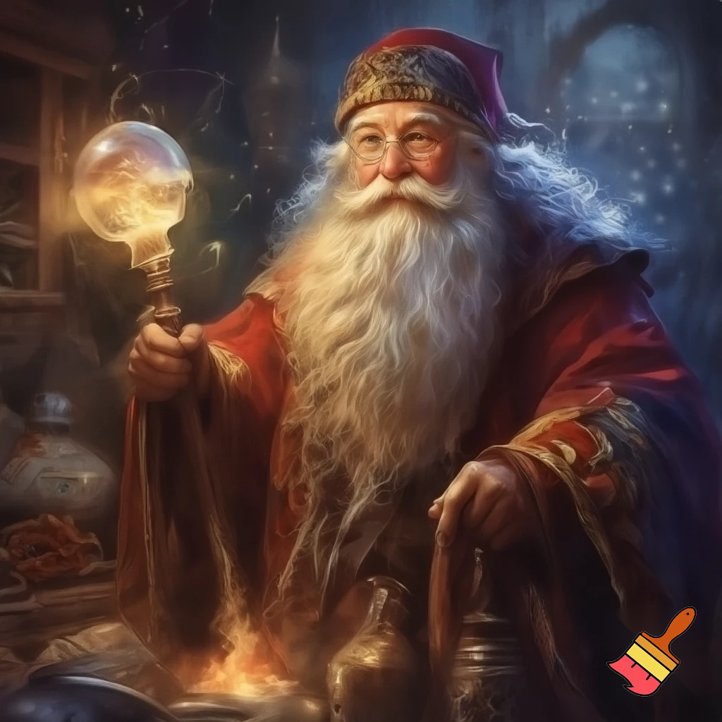  Santa Claus costume a wizard