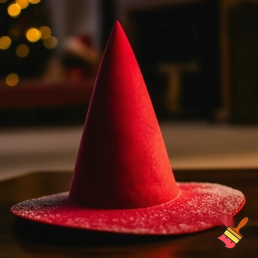Christmas wizard hat red