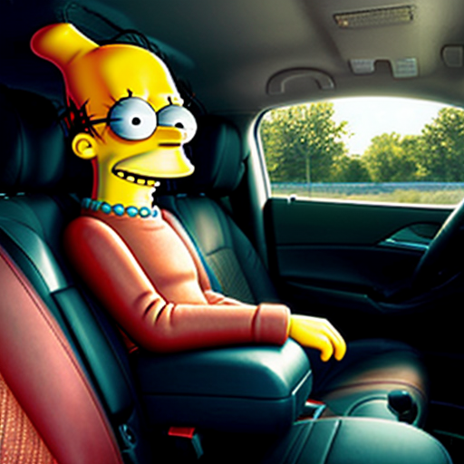 The simpson backseat car lisa talk July 2016