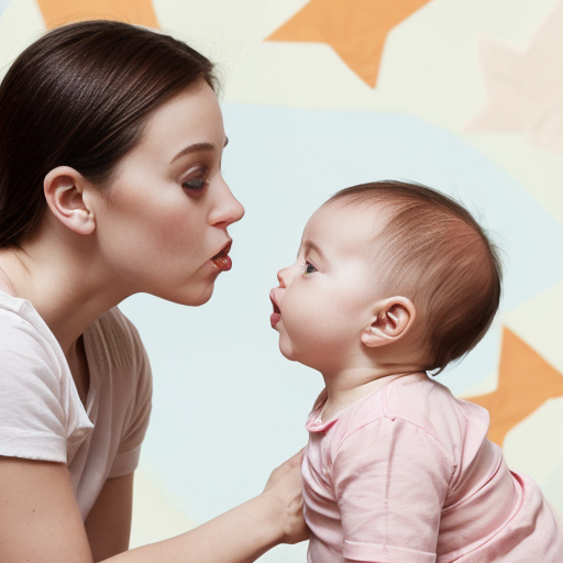 Baby kiss plastine flag