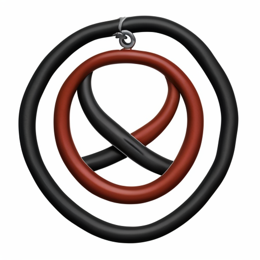 icon of figure 8 knot in cartoon style