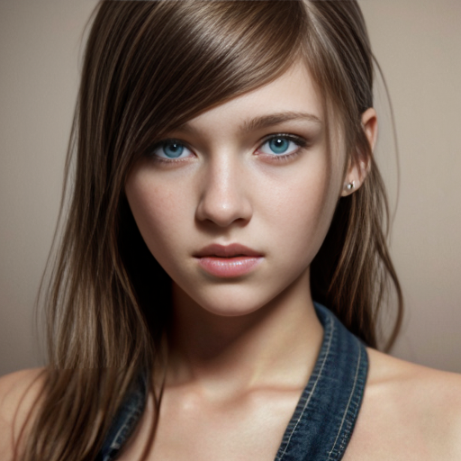 cute girl, realistic