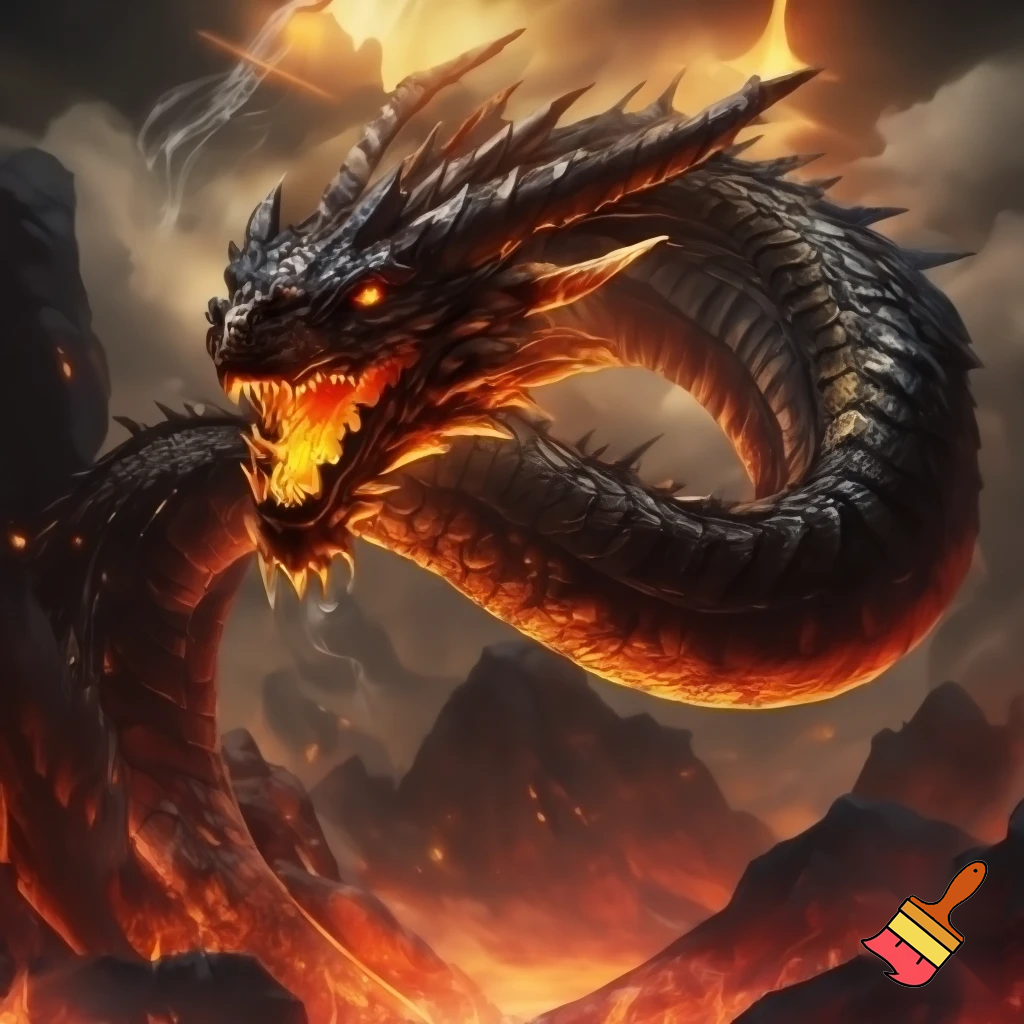 Cool Dinral the fire dragon from the ledgond of Zelda 

