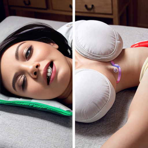 A photorealistic smartphone screenshot of a chaotic online shopping app interface. The search bar displays 'pregnancy pillow'. The product grid features bizarre items: top left shows a woman lying inside a massive, pink, full-body contoured pillow; top right is a realistic silicone medical suture practice pad depicting a deep simulated wound; bottom left is a rubber CPR training dummy head with a hand stretching its mouth open; bottom right is a dramatic romance novel cover. The interface includes bright red price tags, green 'Local' badges, and intrusive pop-up promotional stickers. Standard mobile status bar at the top."