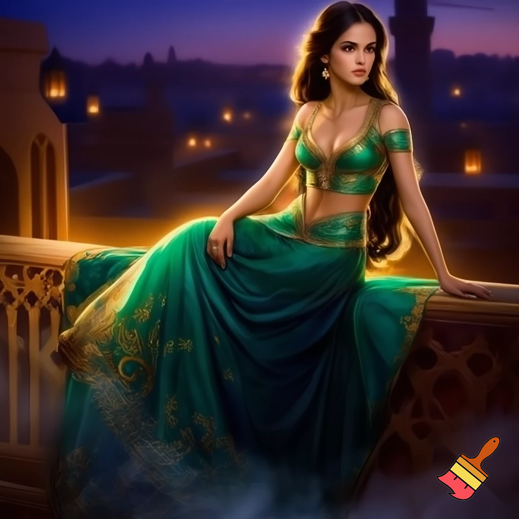 emma watson as princess jasmine dress 