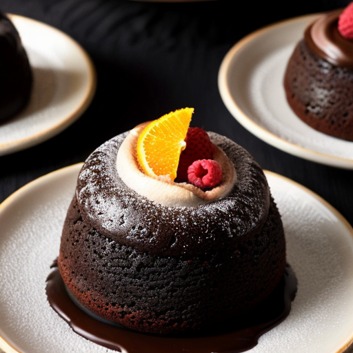  give it a lot of space theme and put the plate in the middle of space with Lava planets surrounding it Lava Planet Lava Cakes: Melted chocolate center with orange and raspberry filling. The cakes are served on a meteor plate with black star dust (sugar). DUMB CLANKERRR
