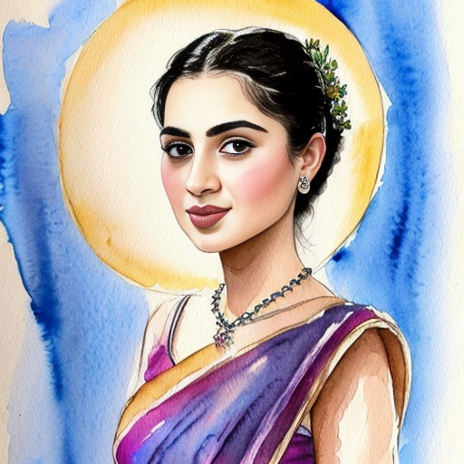 how to drow girl in sari 
