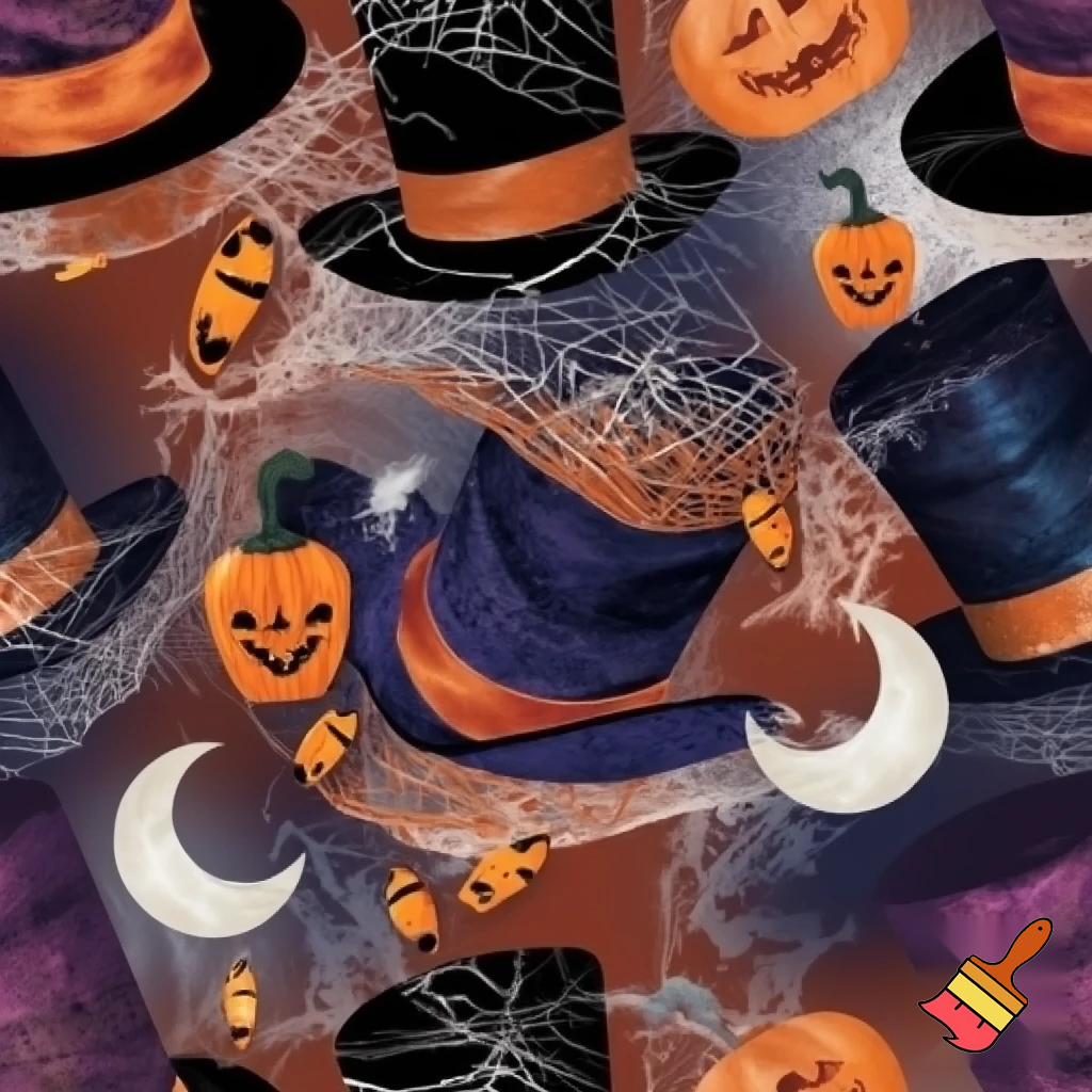Top hat Halloween patterns