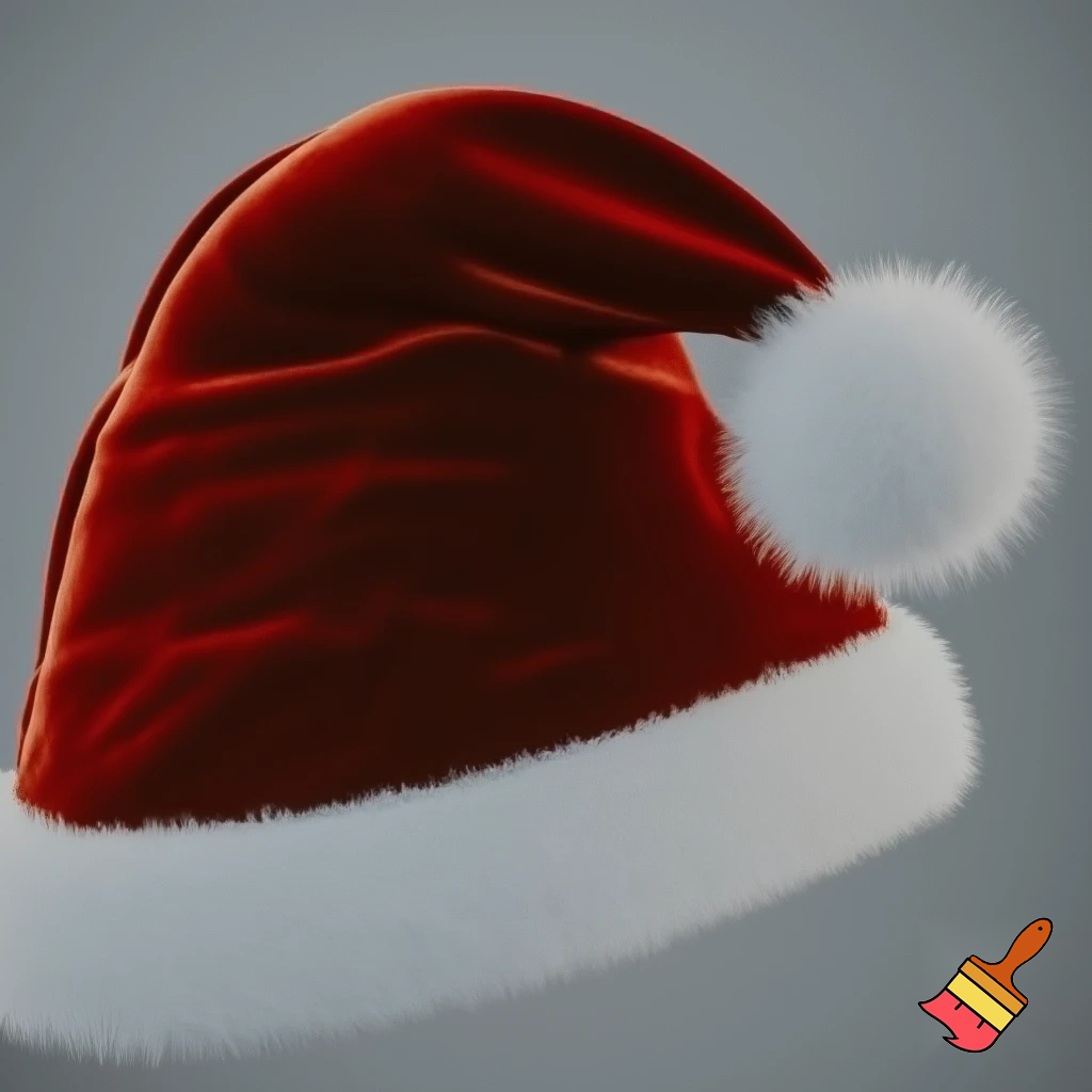 A wizard Santa Claus hat read✨✨🎄💫 velvet with what fluff