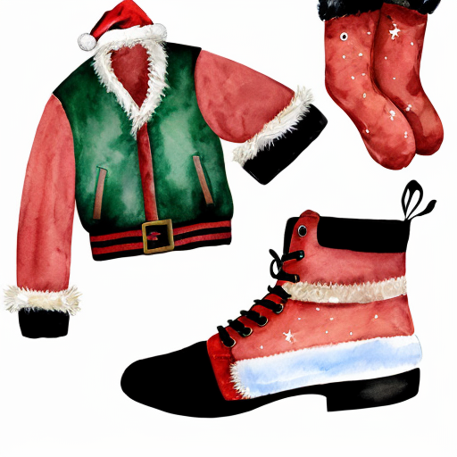 A wizard jacket Christmas jacket Santa Claus wizard Christmas shoes Christmas wizard hat