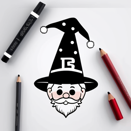 A wizard Santa Claus hat wizard Christmas hat