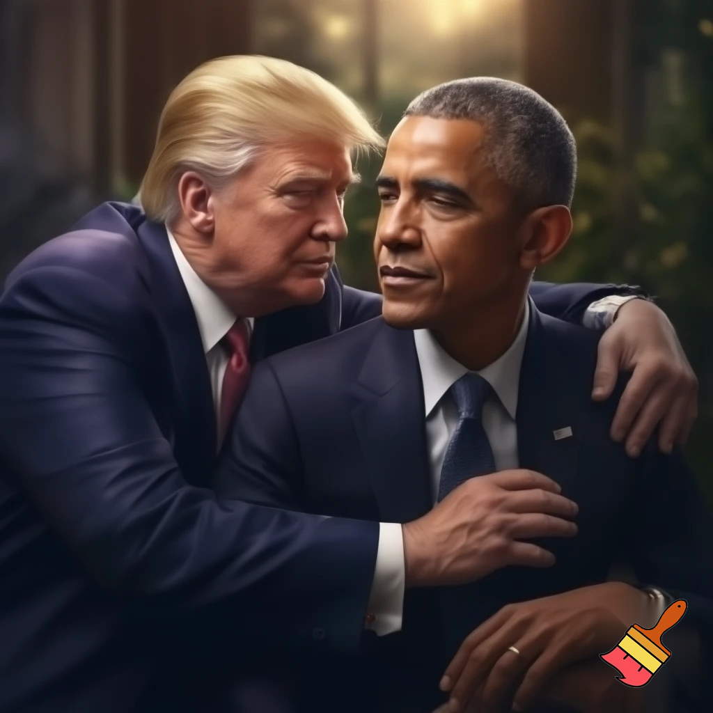 Make President Trump kiss Obama
