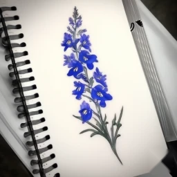 july birth flower tattoo