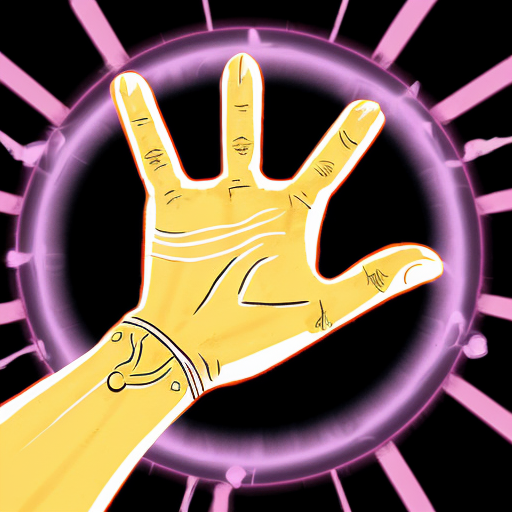a yu-gi-oh style hand coming out of the portal