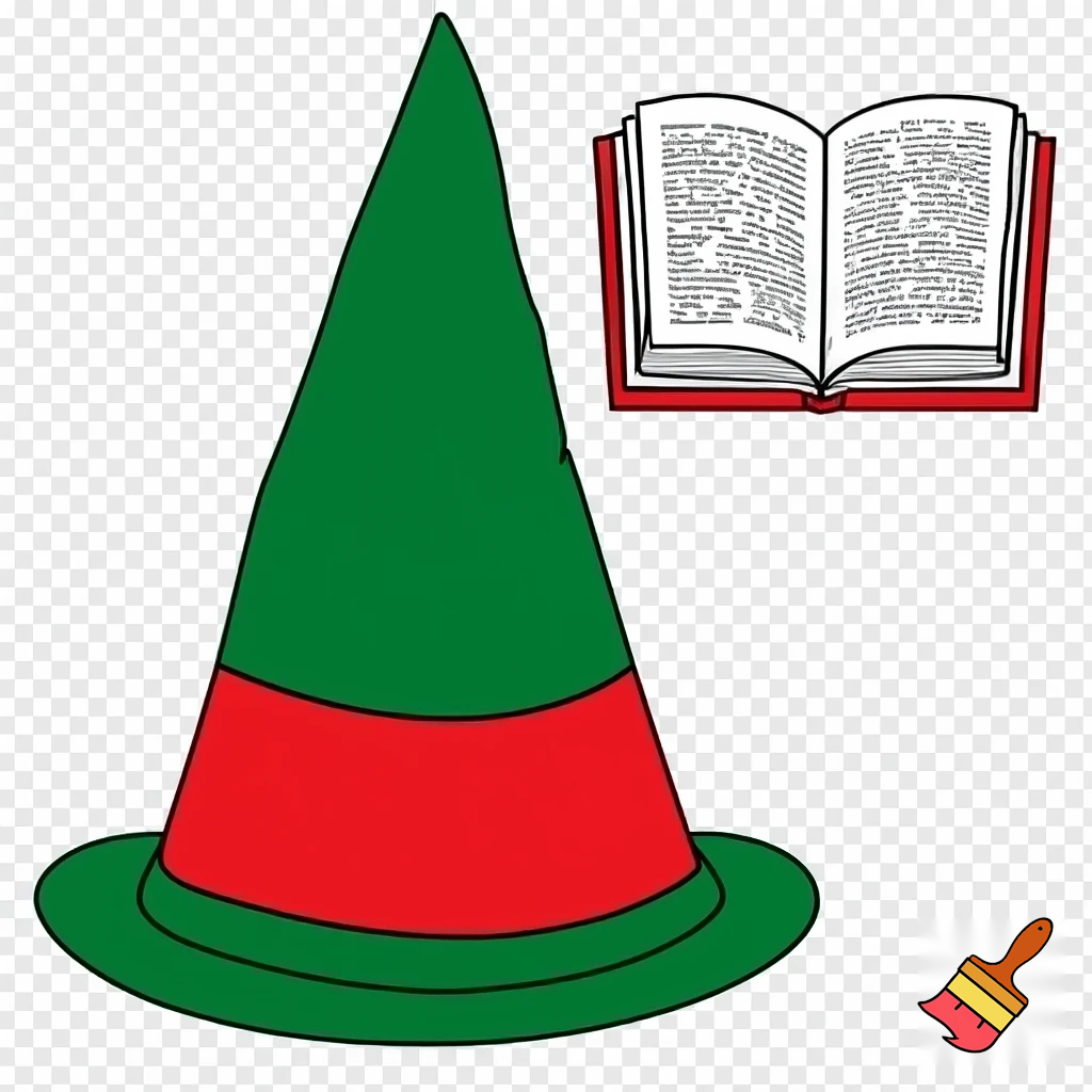 Christmas wizard hat read