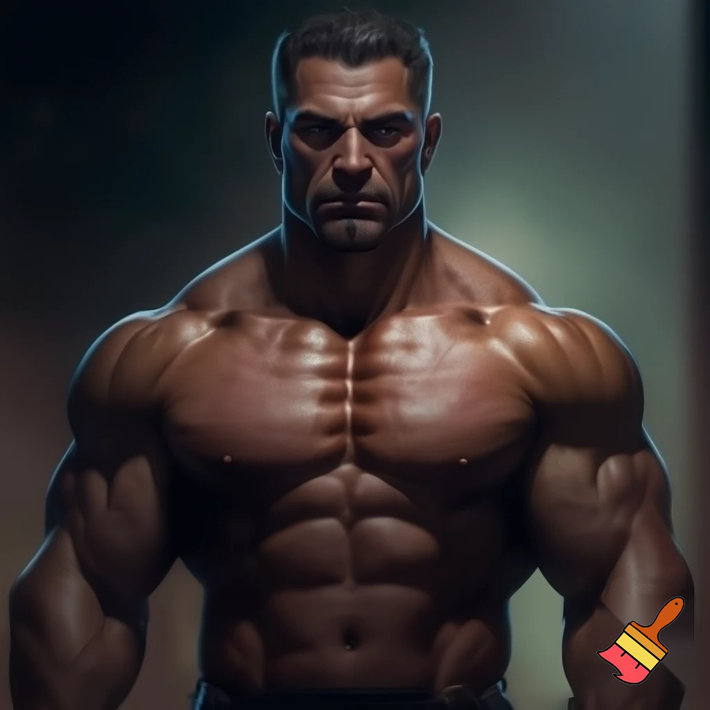 MALE 52 TODAY MUSCLE SHIRTLESS 52 ON CHEST
