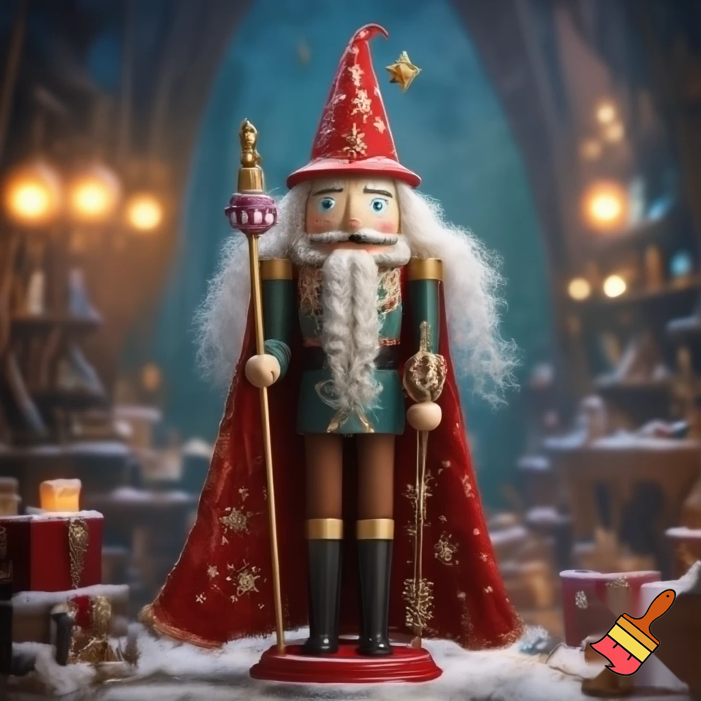 A wizard Nutcracker Santa Claus Nutcracker
